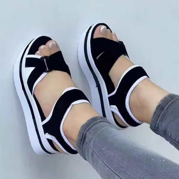 Sandals For Women Casual Wedge Heel Lightweight Platform Summer Outdoor Walking
